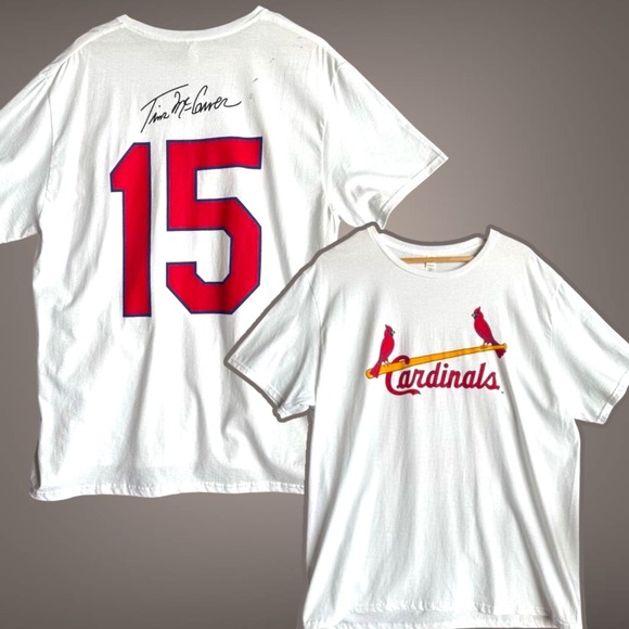Fruit of the Loom Other - St Louis Cardinals Baseball T Shirt Mens XL White Tim McCarver 15 Graphic Tee